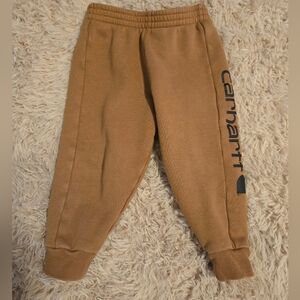 Carhartt Tan Sweatpants Relaxed Fit Elastic Cuffs